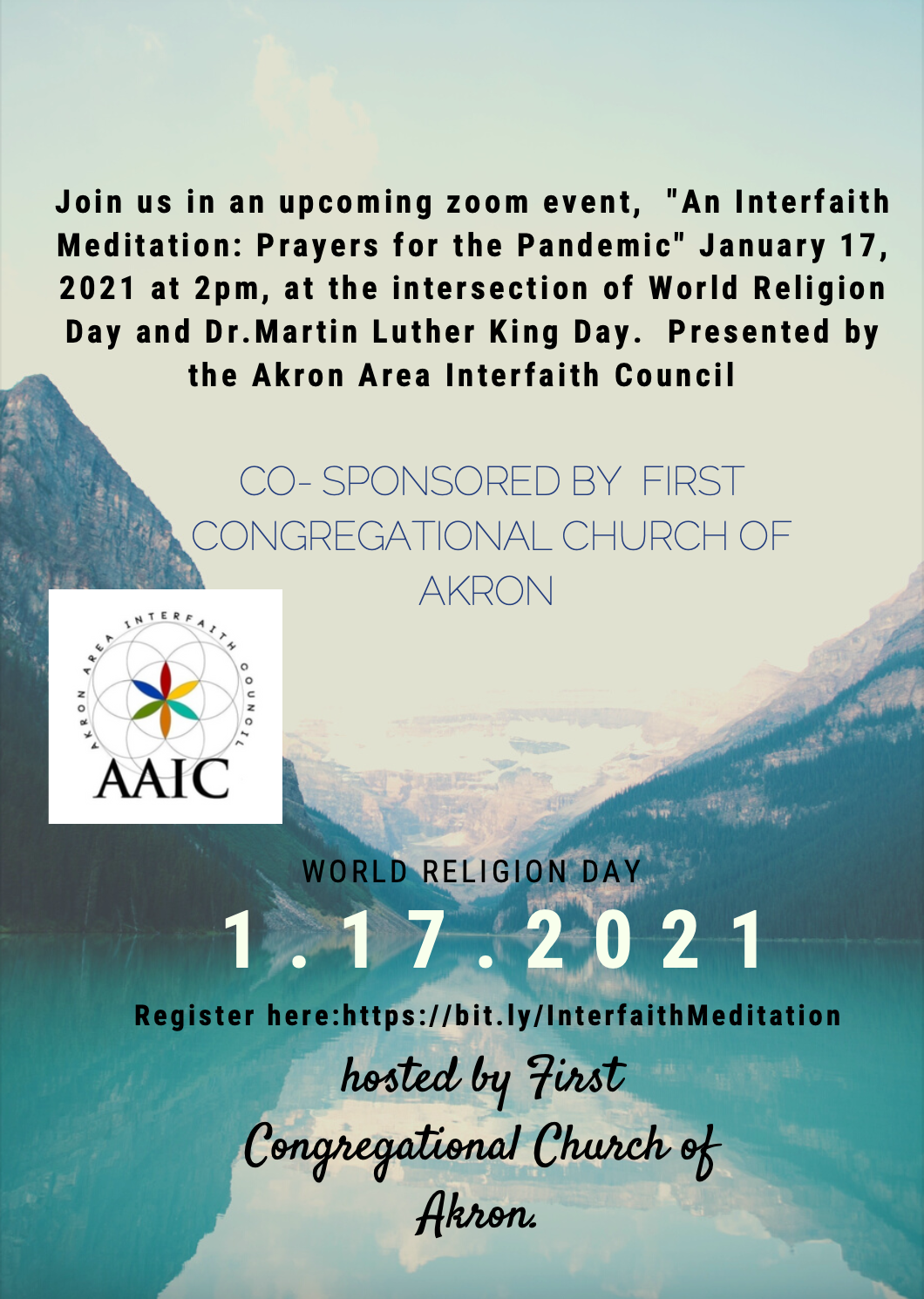 Join us for An Interfaith Meditation: Prayers for the Pandemic