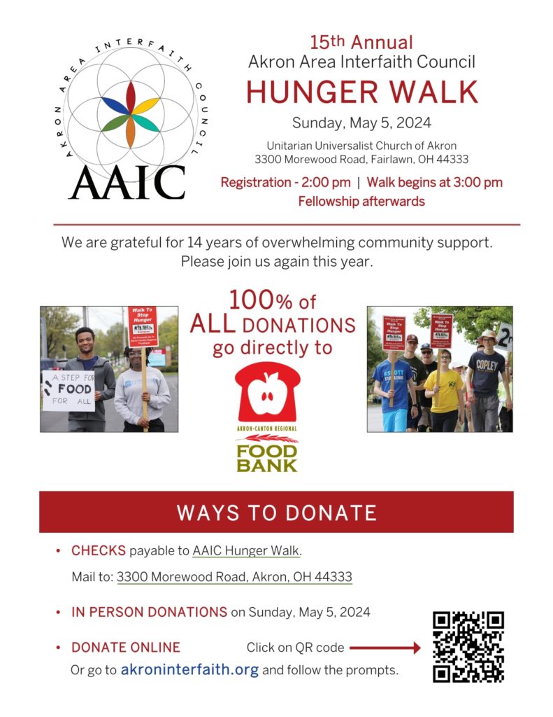 Hunger Walk Akron Area Interfaith Council